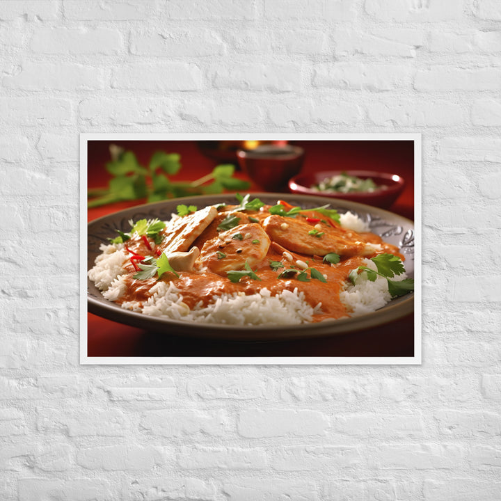 Indian Butter Chicken Curry Framed poster 🤤 from Yumify.AI