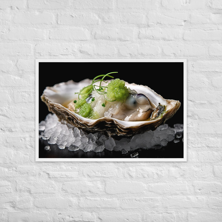 Kumamoto Oyster Framed poster 🤤 from Yumify.AI