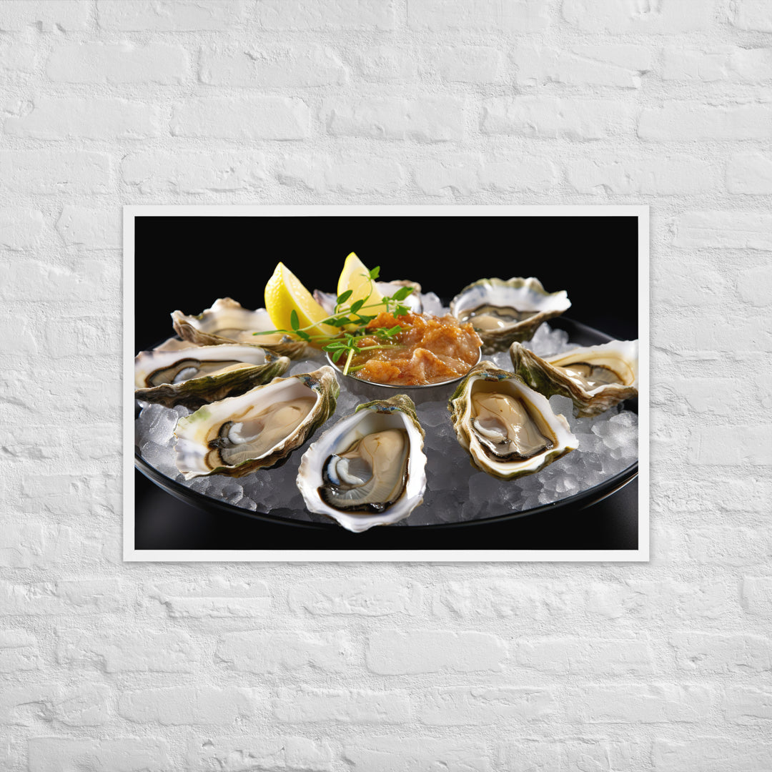 Coffin Bay Oyster Framed poster 🤤 from Yumify.AI