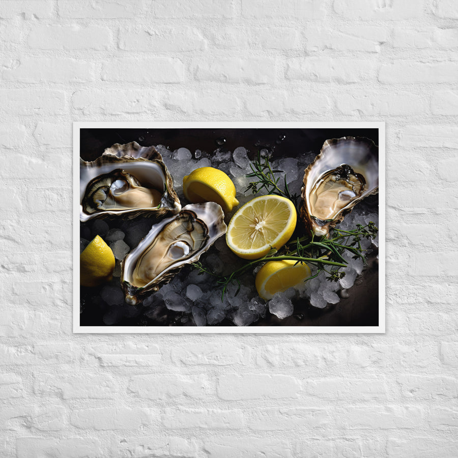 Coffin Bay Oyster Framed poster 🤤 from Yumify.AI