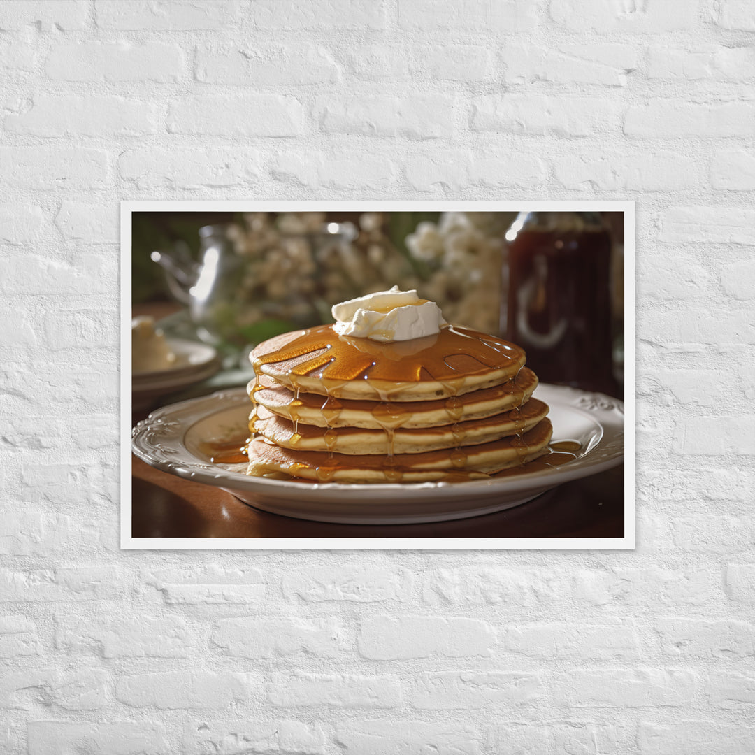 Buttermilk Pancakes Framed poster 🤤 from Yumify.AI