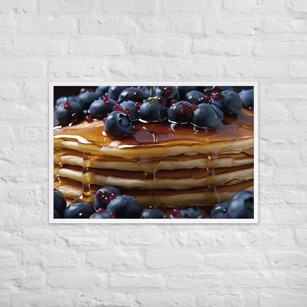 Blueberry Pancakes Framed poster 🤤 from Yumify.AI