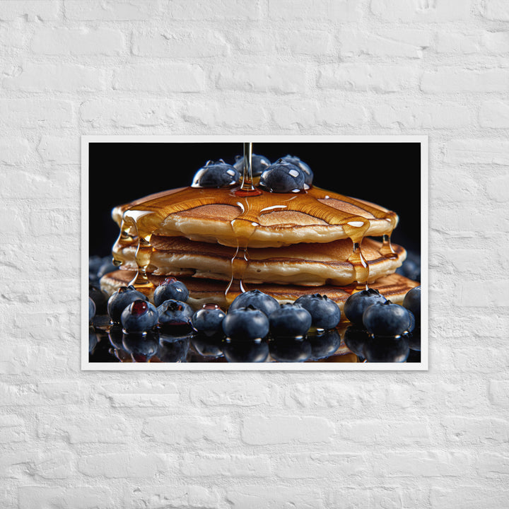 Blueberry Pancakes Framed poster 🤤 from Yumify.AI