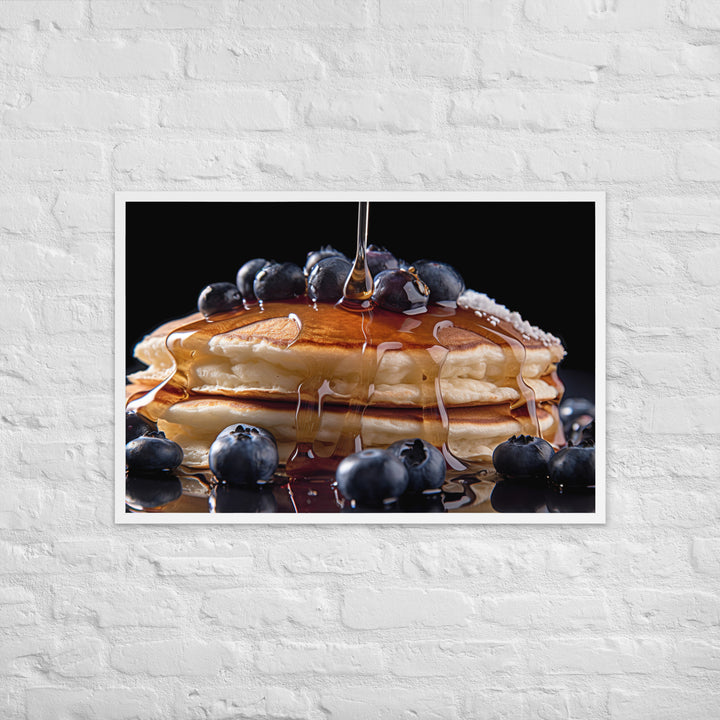 Blueberry Pancakes Framed poster 🤤 from Yumify.AI