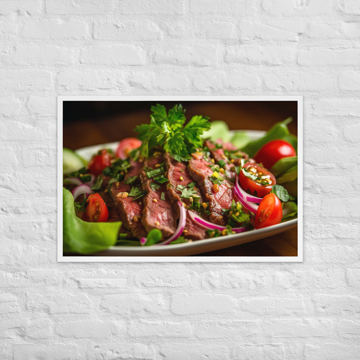 Thai Beef Salad Framed poster 🤤 from Yumify.AI