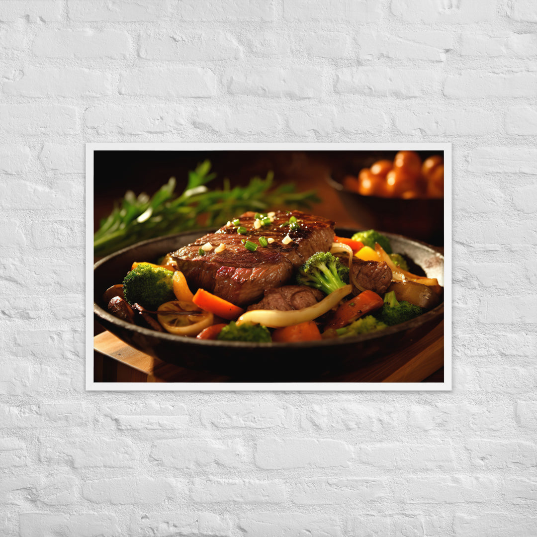 Sirloin Steak Framed poster 🤤 from Yumify.AI