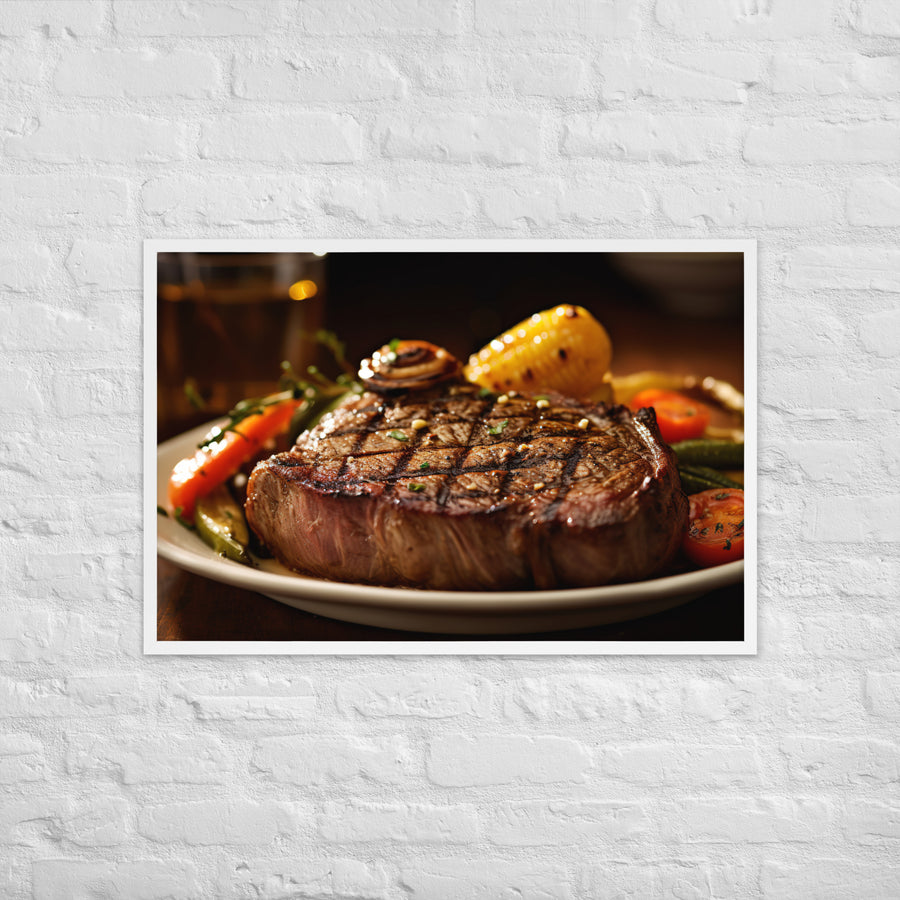 Ribeye Steak Framed poster 🤤 from Yumify.AI