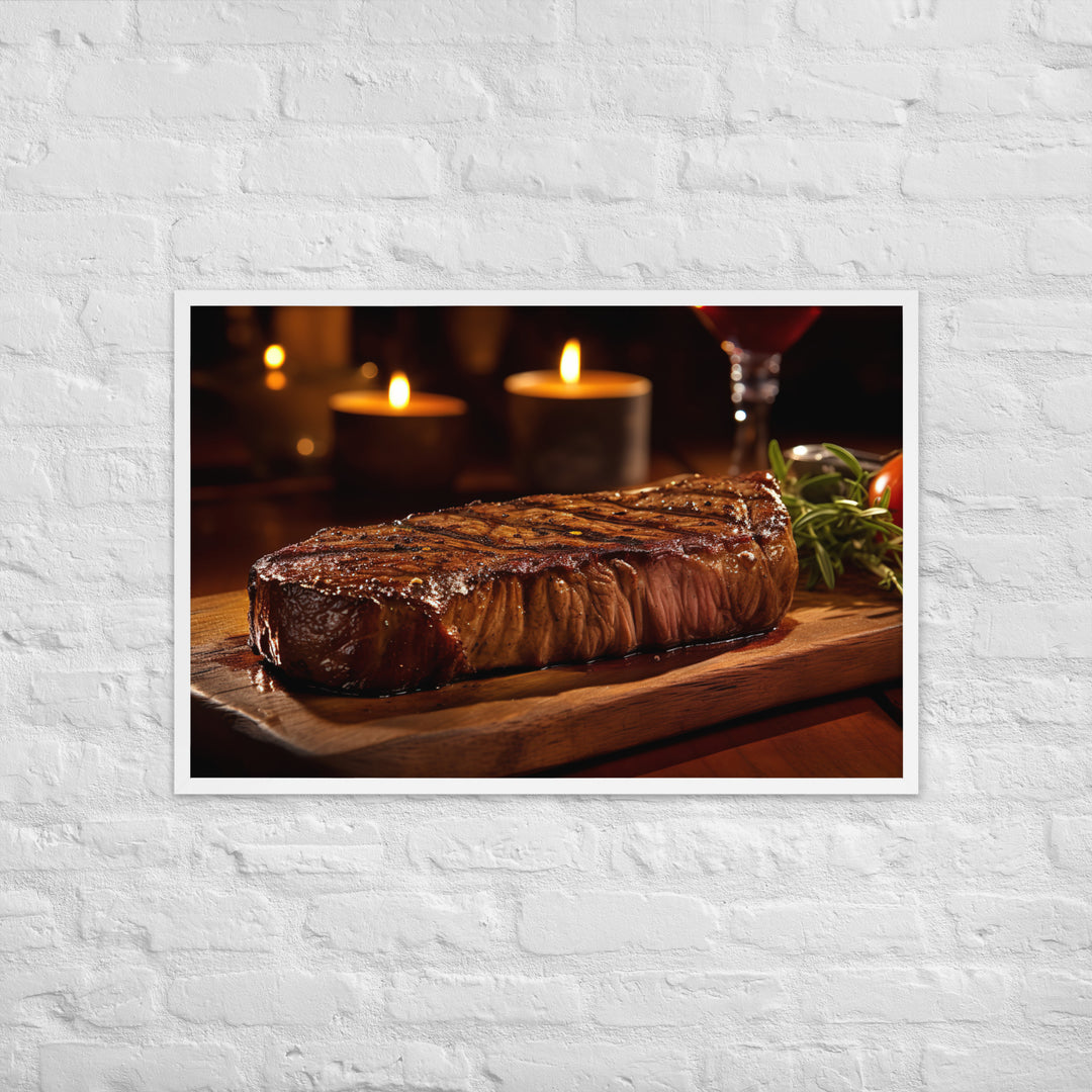 New York Strip Steak Framed poster 🤤 from Yumify.AI