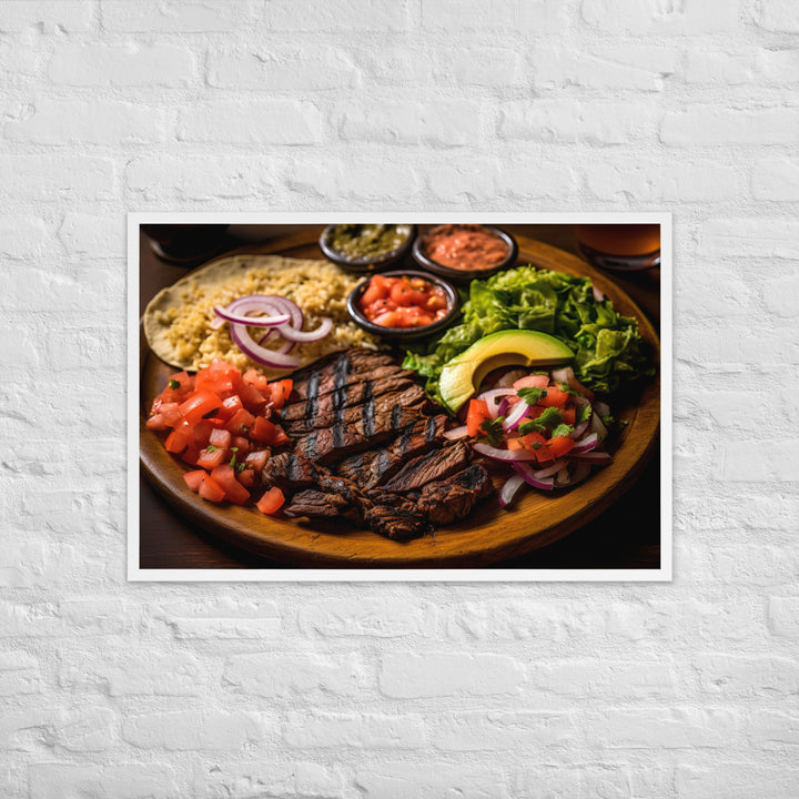 Mexican Carne Asada Framed poster 🤤 from Yumify.AI