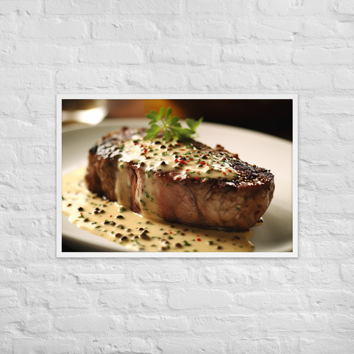 French Steak au Poivre Framed poster 🤤 from Yumify.AI