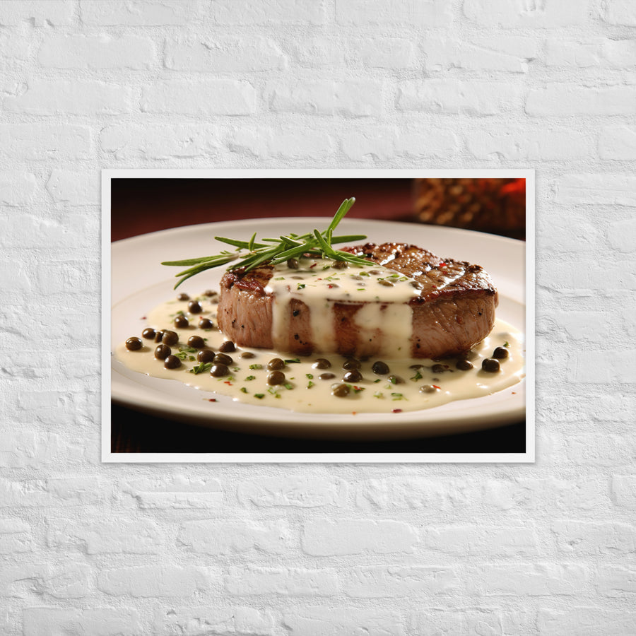 French Steak au Poivre Framed poster 🤤 from Yumify.AI