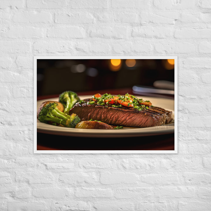 Flat Iron Steak Framed poster 🤤 from Yumify.AI