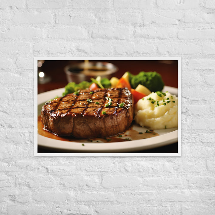 American style Steak Framed poster 🤤 from Yumify.AI