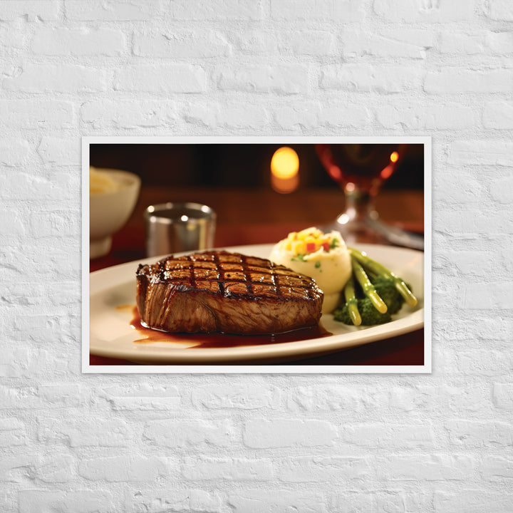 American style Steak Framed poster 🤤 from Yumify.AI