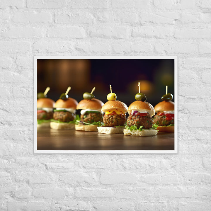 Falafel Sliders Framed poster 🤤 from Yumify.AI