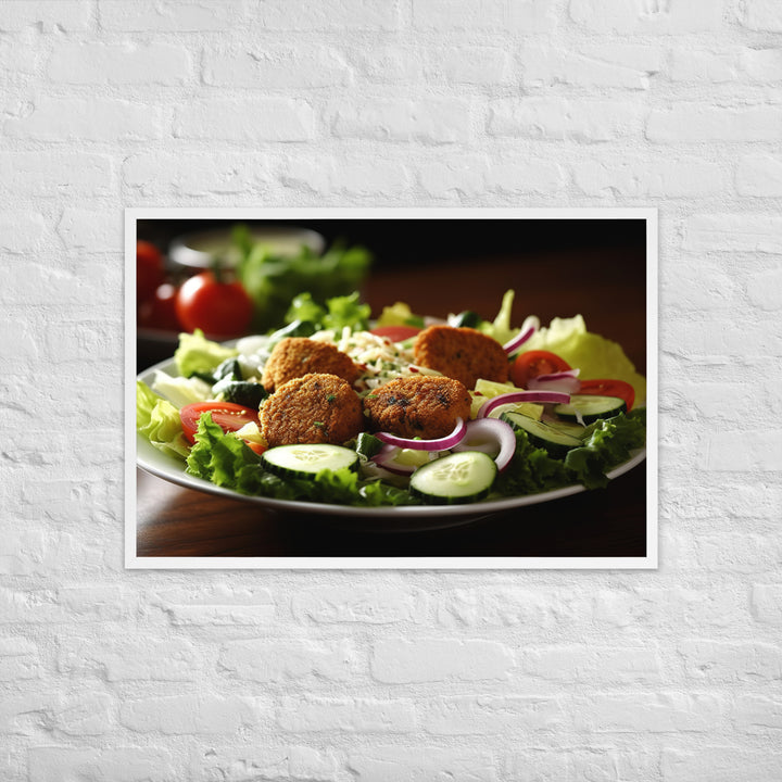 Falafel Salad Framed poster 🤤 from Yumify.AI