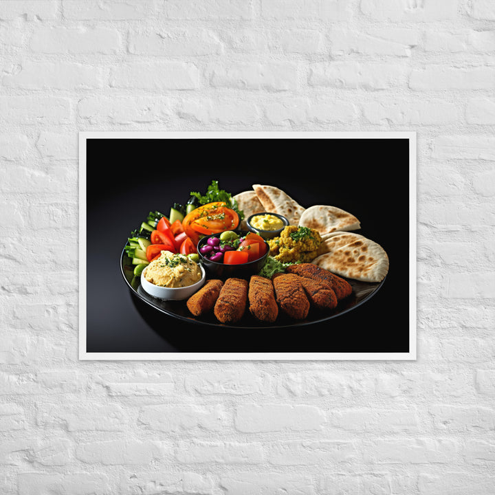 Falafel Platter Framed poster 🤤 from Yumify.AI