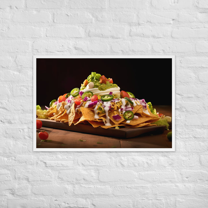 Falafel Nachos Framed poster 🤤 from Yumify.AI