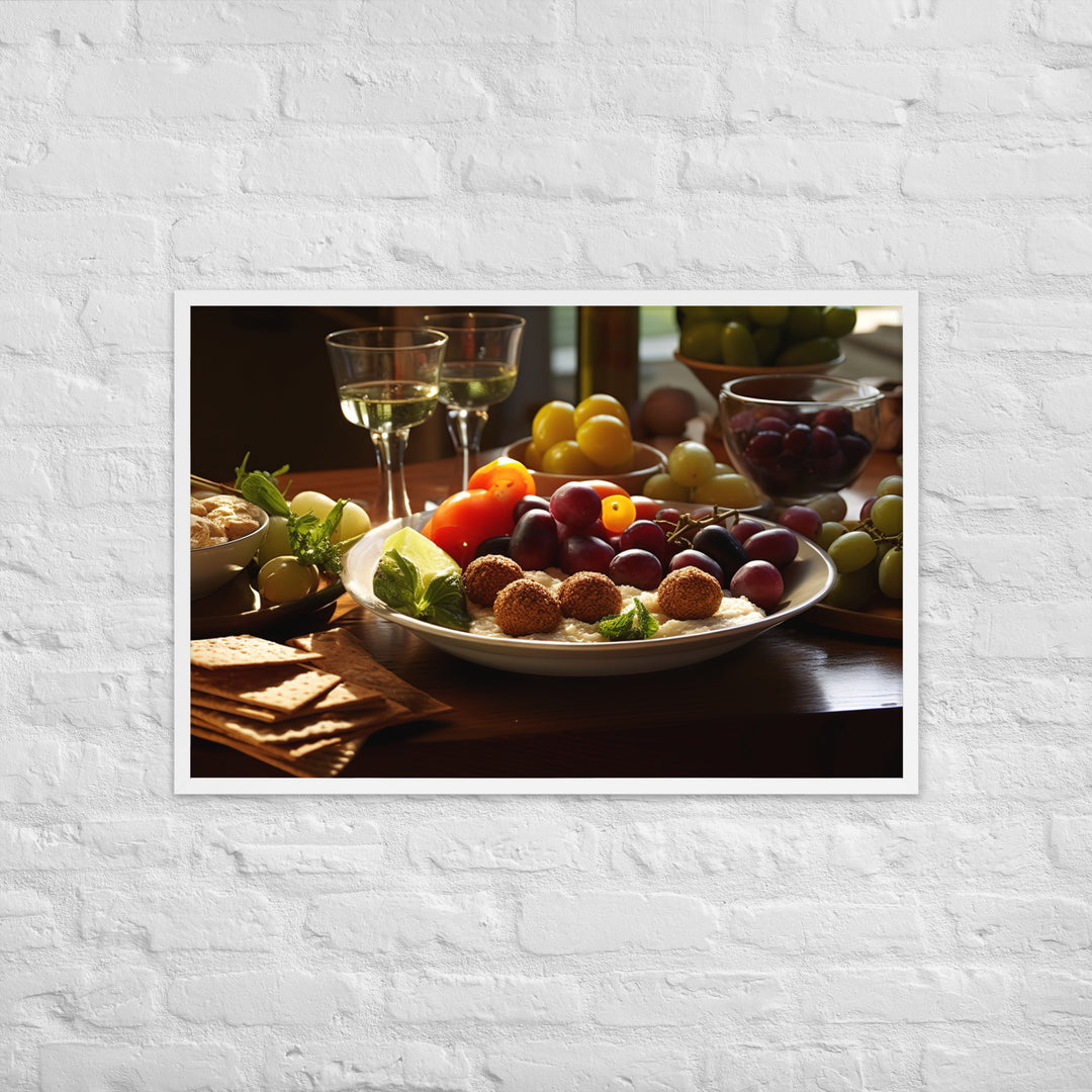 Falafel Mezze Framed poster 🤤 from Yumify.AI