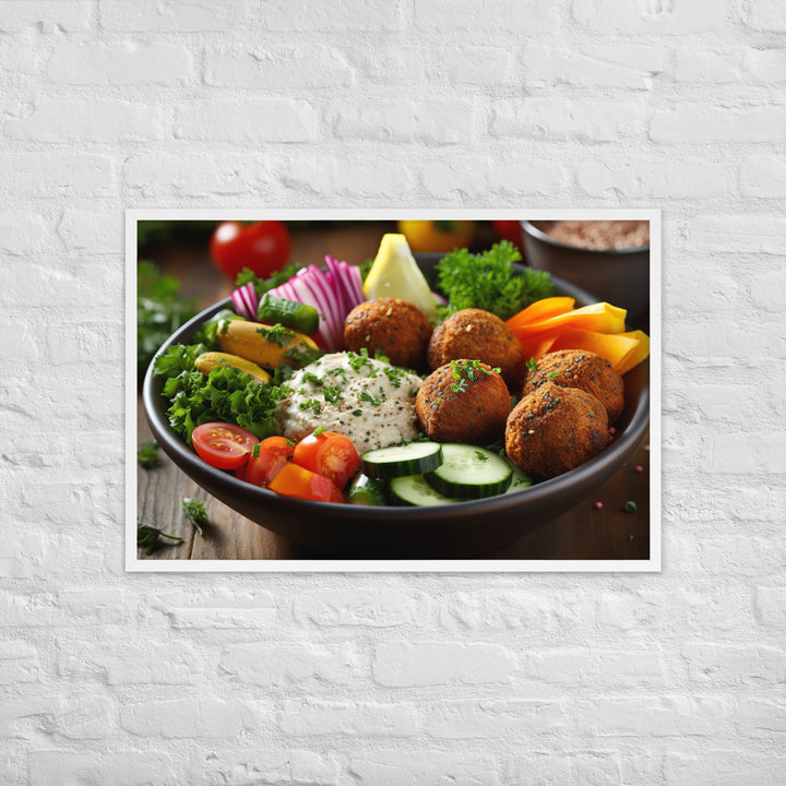 Falafel Bowl Framed poster 🤤 from Yumify.AI