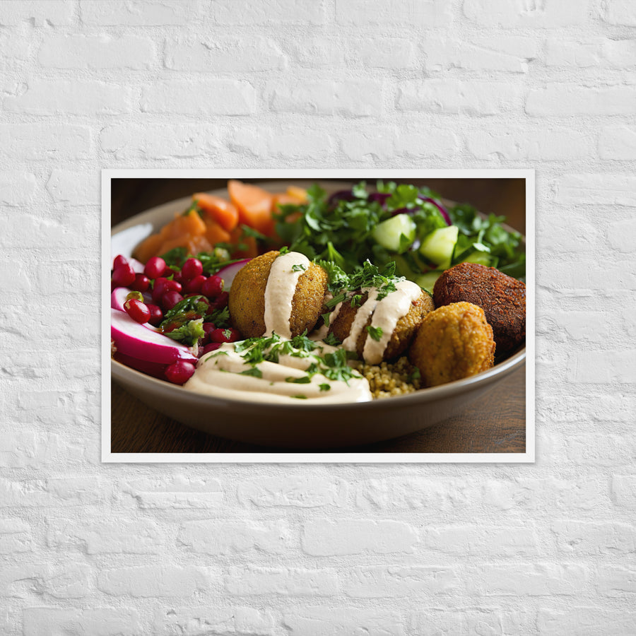 Falafel Bowl Framed poster 🤤 from Yumify.AI
