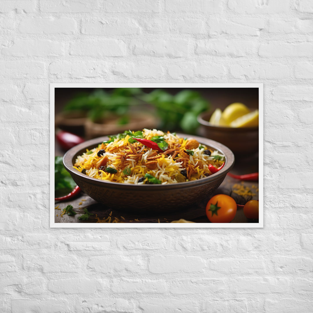 Vegetable Biryani Framed poster 🤤 from Yumify.AI