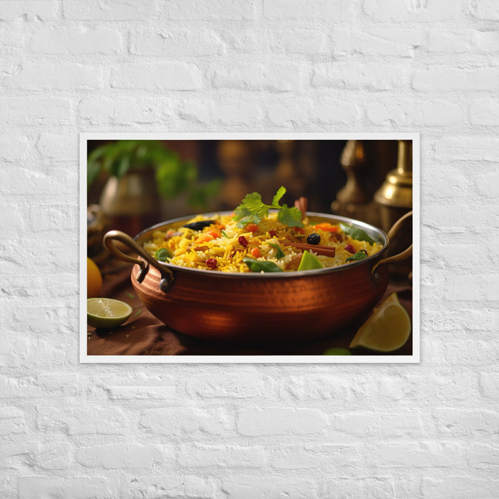 Vegetable Biryani Framed poster 🤤 from Yumify.AI