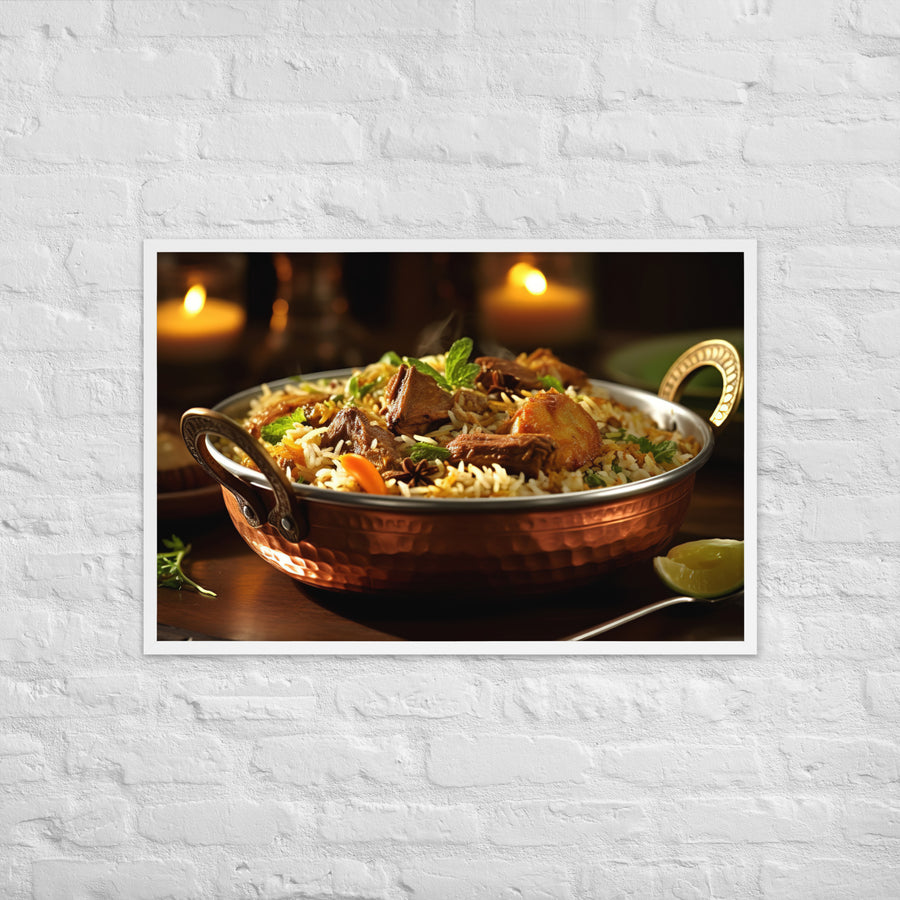 Mutton Biryani Framed poster 🤤 from Yumify.AI