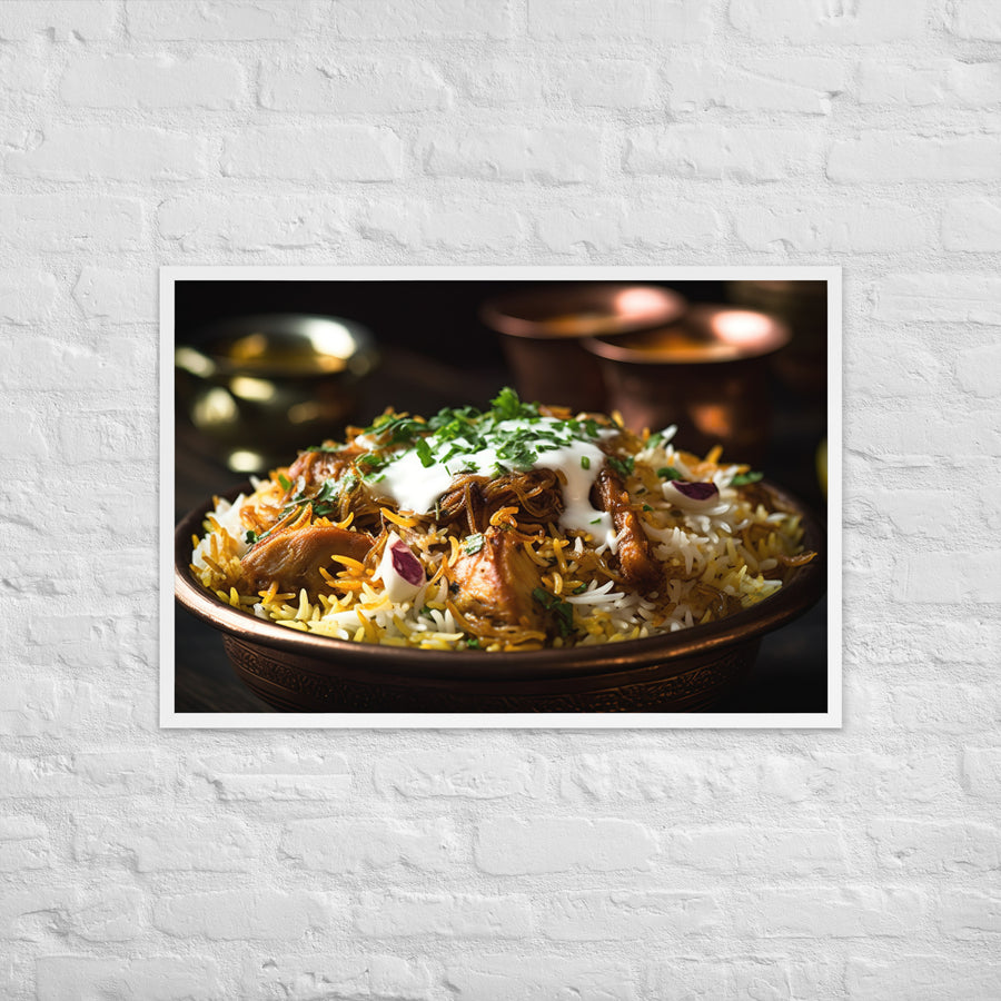 Lucknowi Biryani Framed poster 🤤 from Yumify.AI