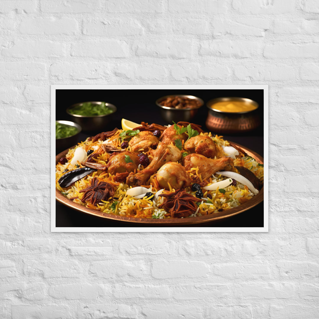 Hyderabadi Biryani Framed poster 🤤 from Yumify.AI