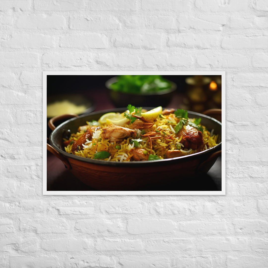 Chicken Biryani Framed poster 🤤 from Yumify.AI