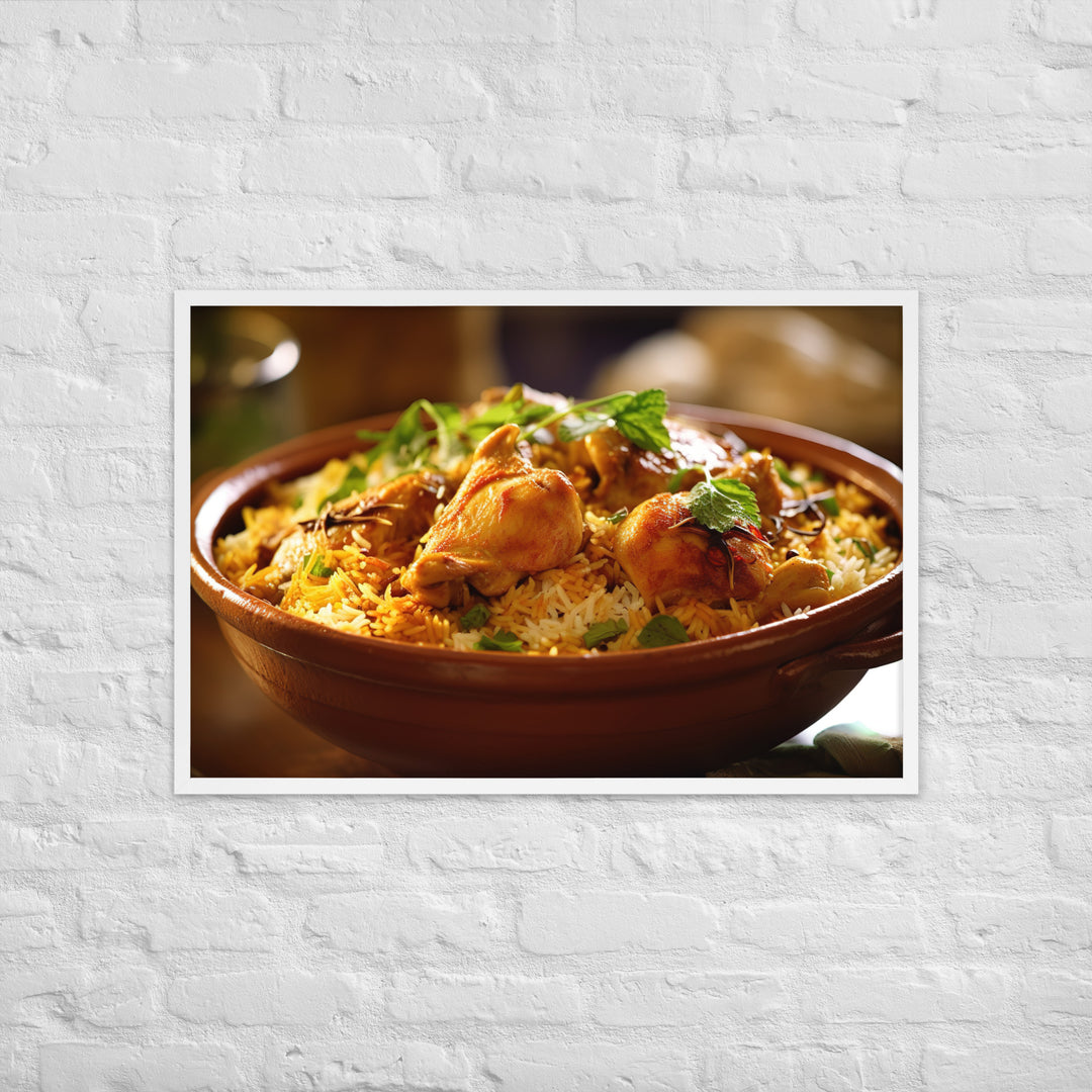 Chicken Biryani Framed poster 🤤 from Yumify.AI