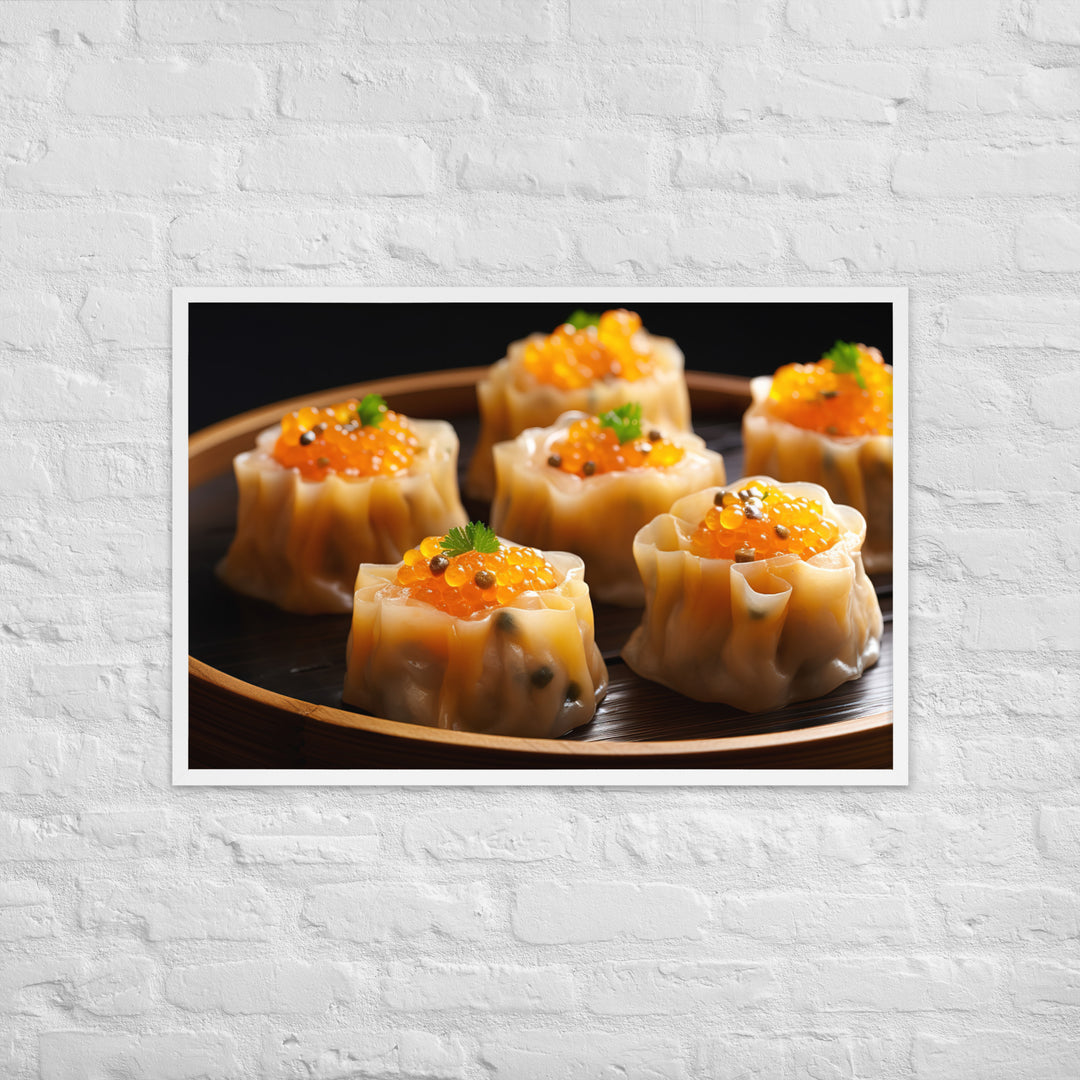 Steamed Siu Mai Framed poster 🤤 from Yumify.AI