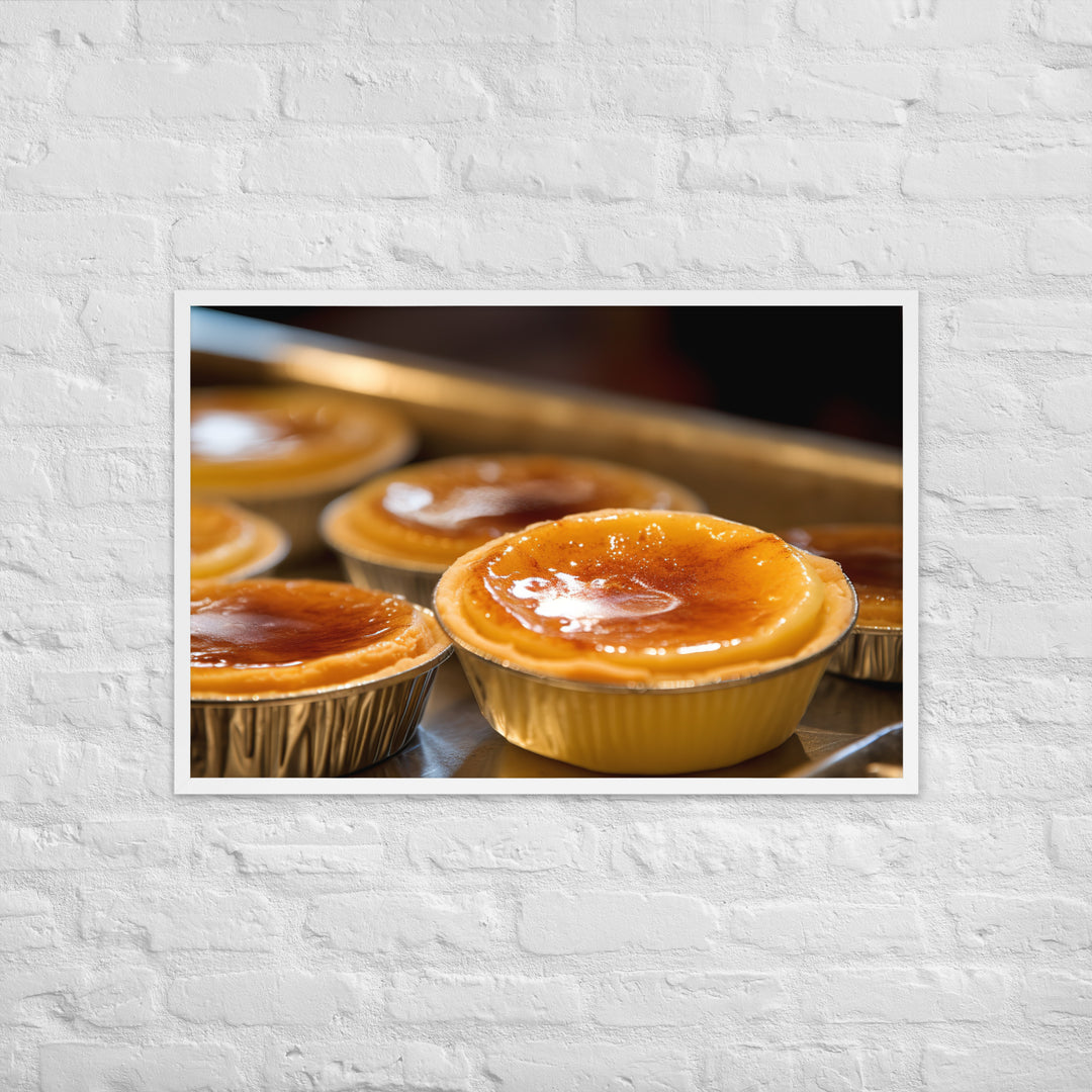 Egg Custard Tarts Framed poster 🤤 from Yumify.AI