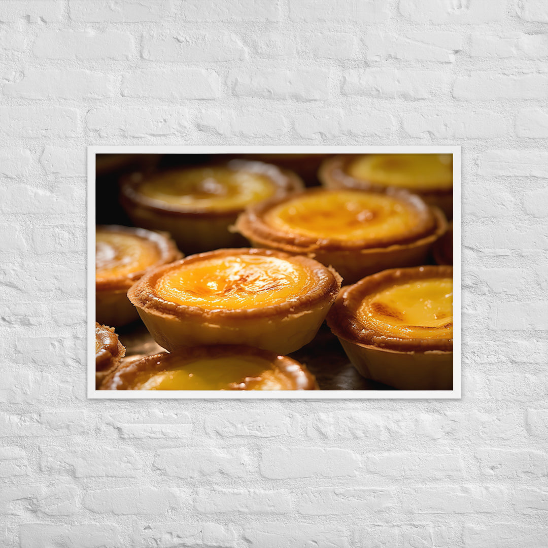 Egg Custard Tarts Framed poster 🤤 from Yumify.AI