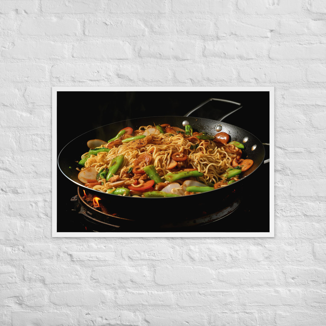 Yakisoba Ramen Framed poster 🤤 from Yumify.AI