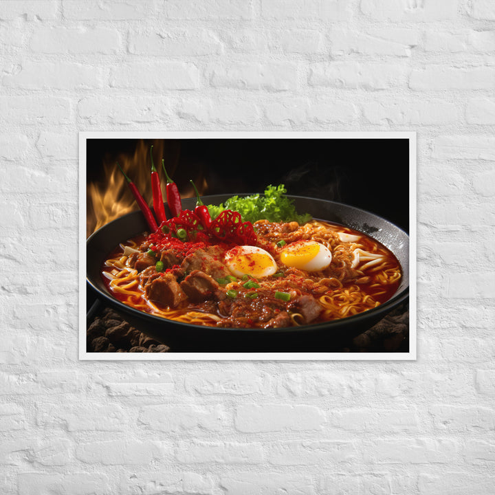 Spicy Ramen Framed poster 🤤 from Yumify.AI