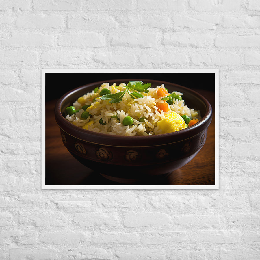 Egg Fried Rice Framed poster 🤤 from Yumify.AI