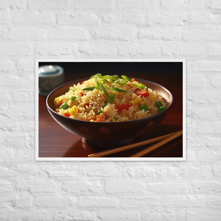 Egg Fried Rice Framed poster 🤤 from Yumify.AI