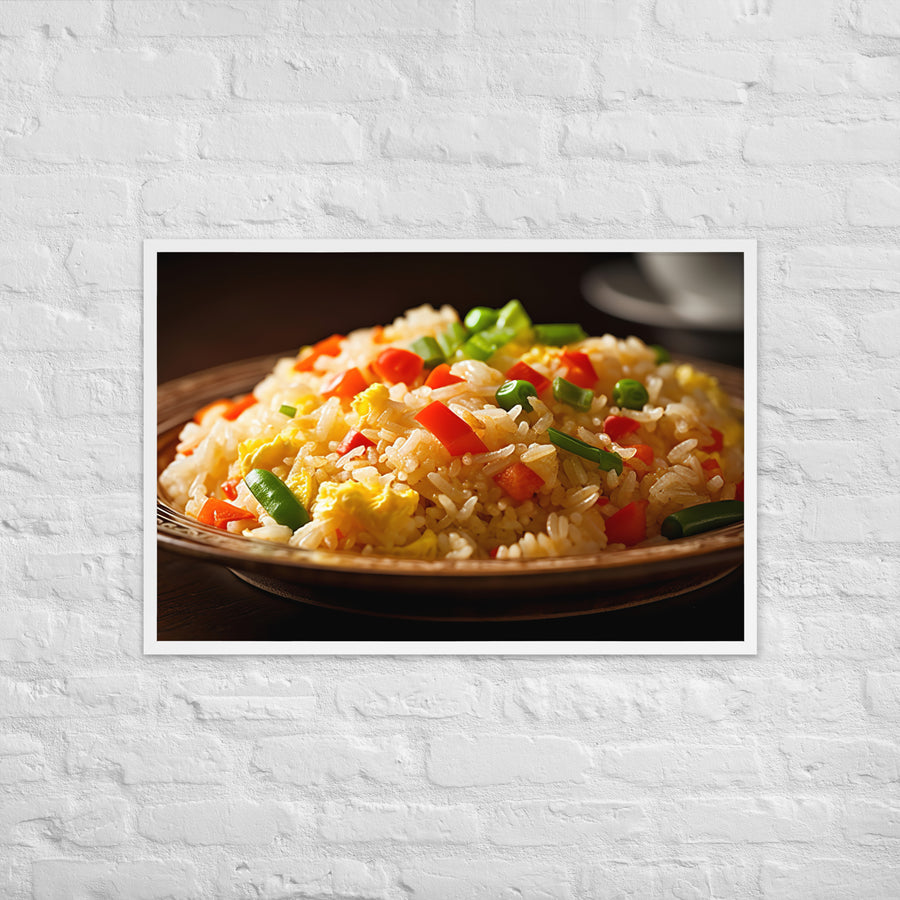 Egg Fried Rice Framed poster 🤤 from Yumify.AI