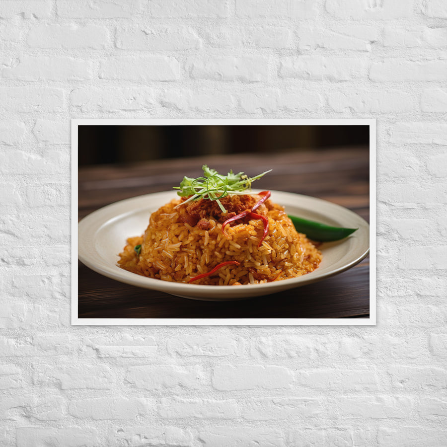 Crab Fried Rice Framed poster 🤤 from Yumify.AI