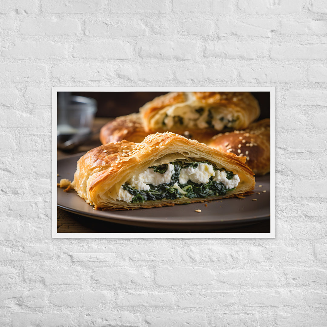 Spinach and Feta Croissant Framed poster 🤤 from Yumify.AI