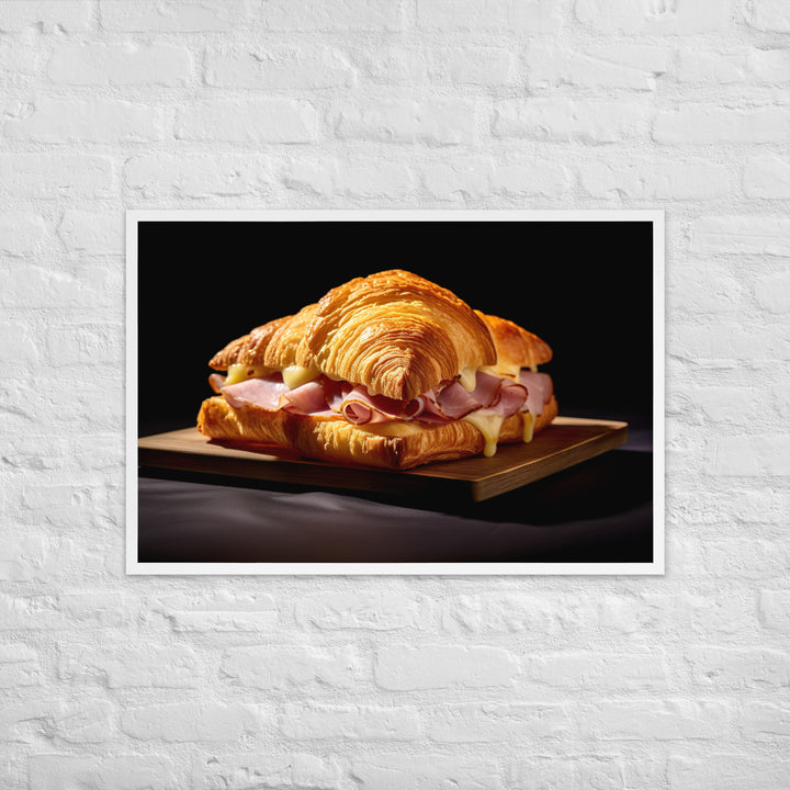 Ham and Cheese Croissant Framed poster 🤤 from Yumify.AI