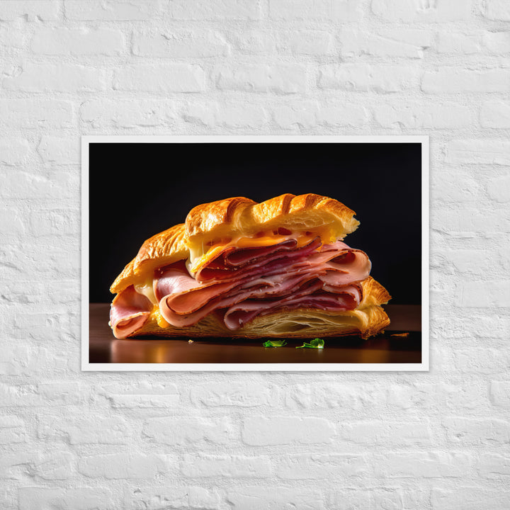 Ham and Cheese Croissant Framed poster 🤤 from Yumify.AI