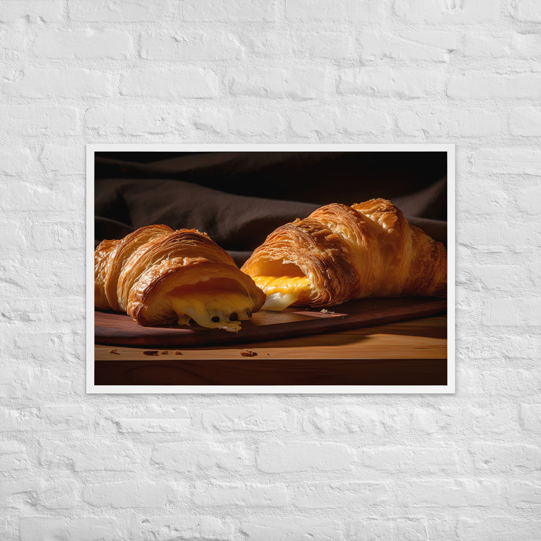 Cheese Croissant Framed poster 🤤 from Yumify.AI