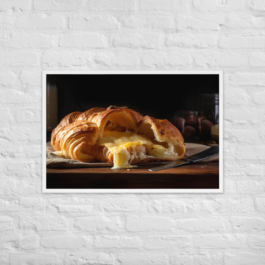 Cheese Croissant Framed poster 🤤 from Yumify.AI