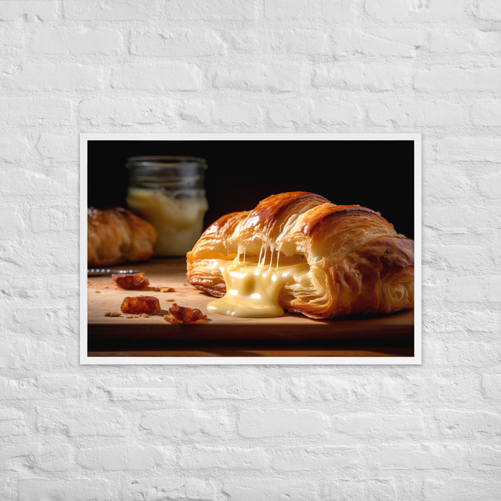 Cheese Croissant Framed poster 🤤 from Yumify.AI