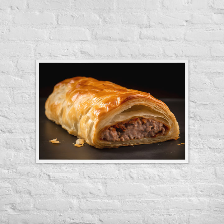 Sausage Rolls Framed poster 🤤 from Yumify.AI