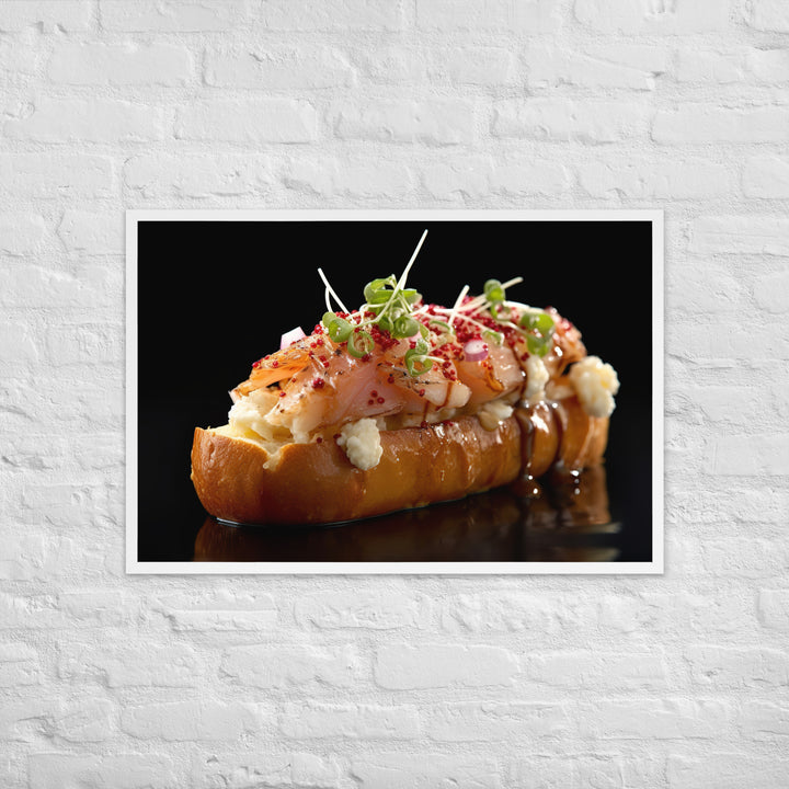 Lobster Roll Framed poster 🤤 from Yumify.AI