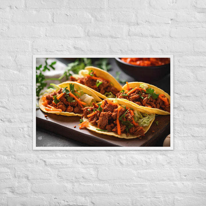 Kimchi Tacos Framed poster 🤤 from Yumify.AI